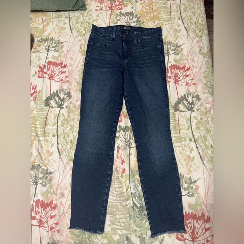 Level 99 Dark Blue Skinny Jeans